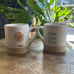 New - pair of Maui coffee mugs - printed on both sides